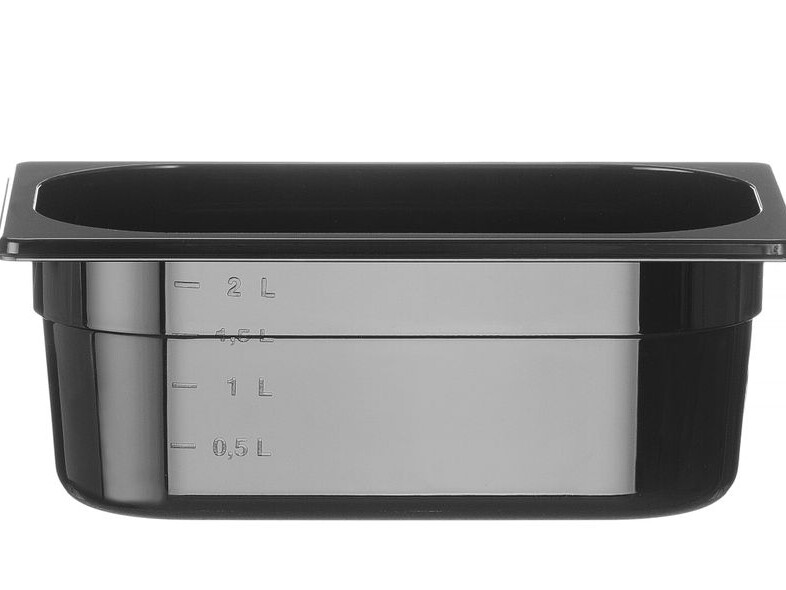 Bac gastronorme 1/4, , Profi Line, 1/4, 2, Noir - restauration professionnel de qualité