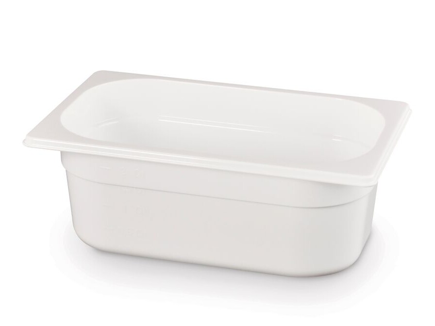 Bac gastronorme 1/4,  ,  1/4,  2,  Blanc - équipement professionnel de qualité