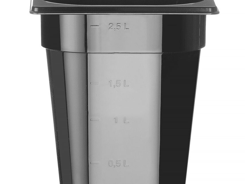 Bac gastronorme 1/6,  ,  Profi Line,  1/6,  3,  Noir - professionnel professionnel de qualité