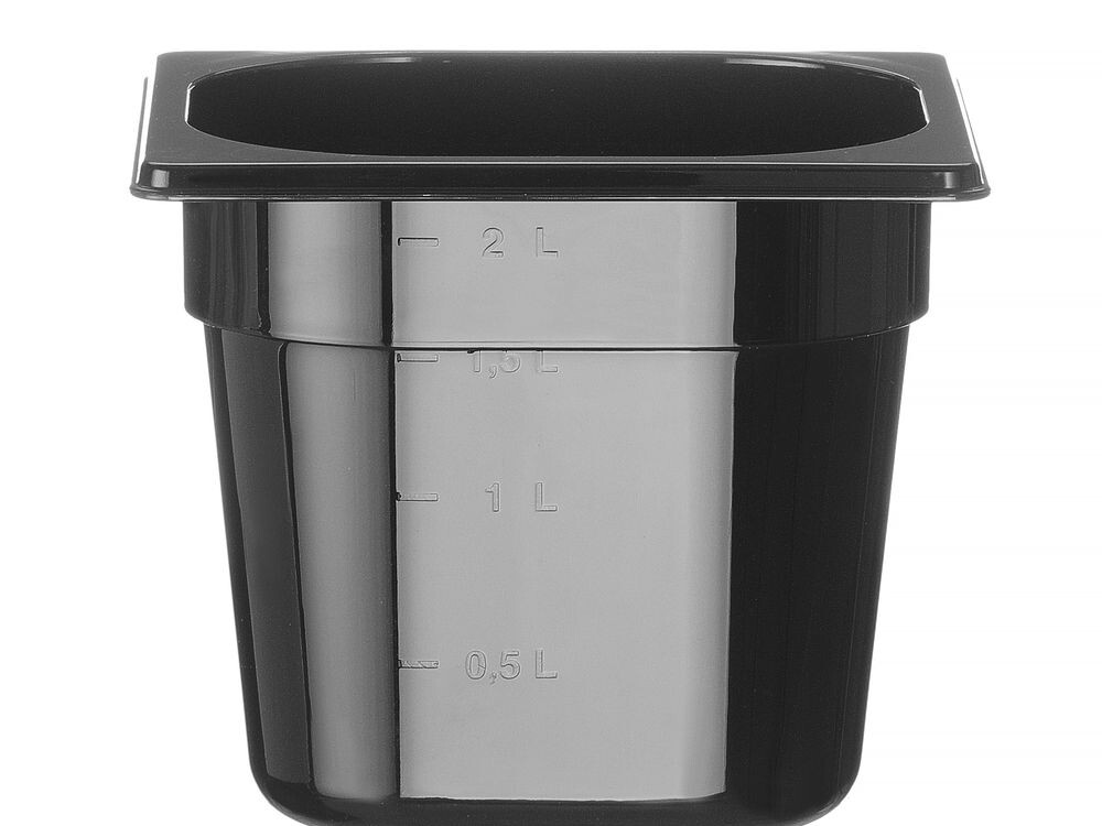 Bac gastronorme 1/6,  ,  Profi Line,  1/6,  2,  Noir - restauration professionnel de qualité