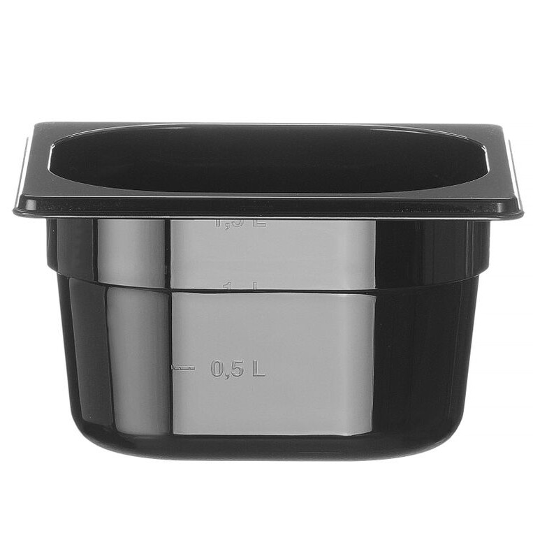 Bac gastronorme 1/6,  ,  Profi Line,  1/6,  1,  Noir - professionnel professionnel de qualité