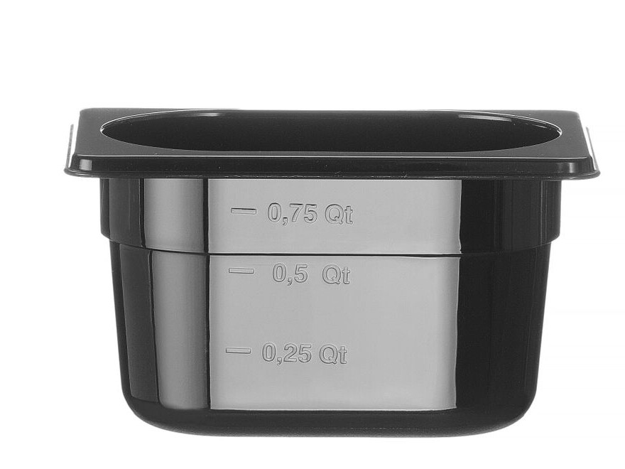 Bac gastronorme 1/9,  ,  1/9,  ,  Noir - restauration professionnel de qualité