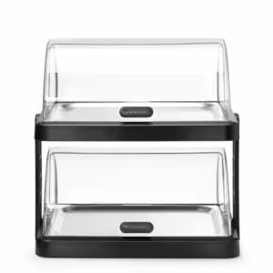Vitrine à couvercle coulissant roll-top Duo - double,  ,... - équipement professionnel de qualité