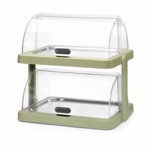 Vitrine à couvercle coulissant roll-top Duo - double,  ,... - professionnel professionnel de qualité