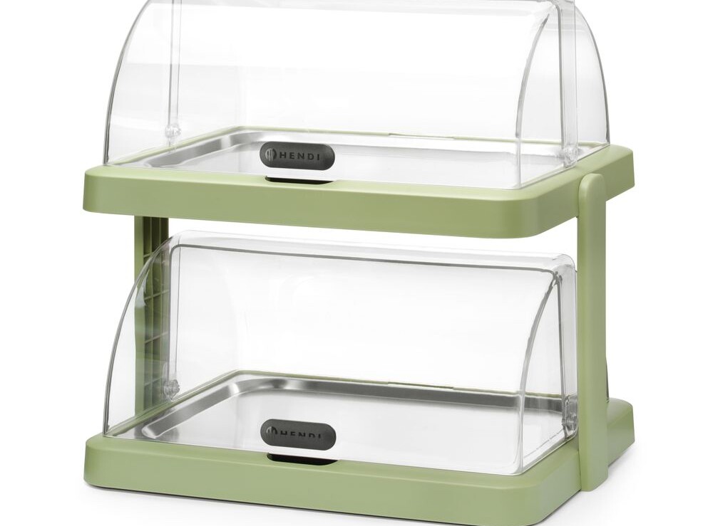 Vitrine à couvercle coulissant roll-top Duo - double,  ,... - professionnel professionnel de qualité