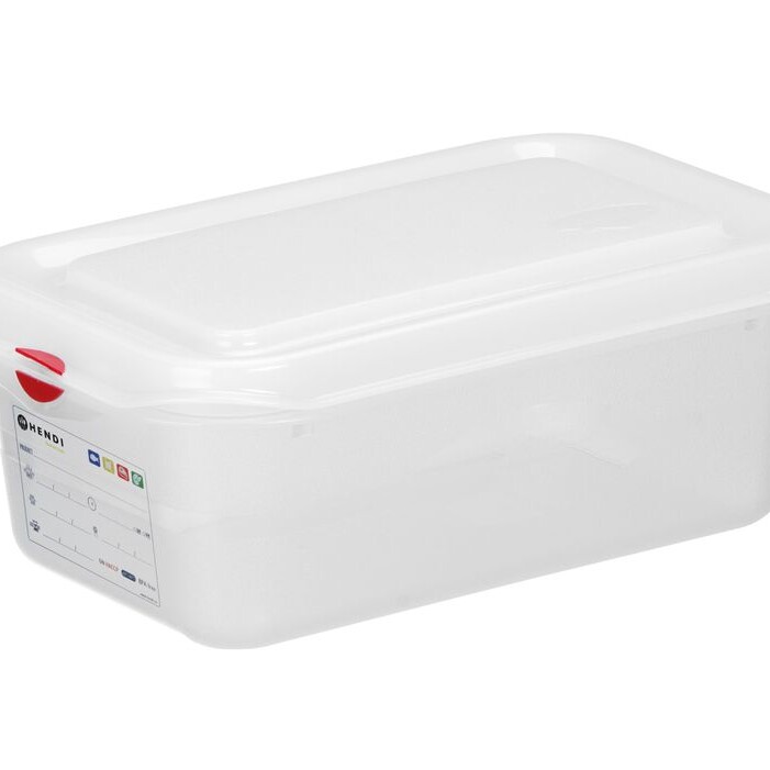 Bac 1/4 polypropylène,  ,  1/4,  1,  Transparent - équipement professionnel de qualité