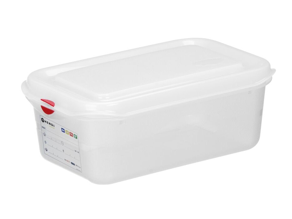 Bac 1/4 polypropylène,  ,  1/4,  1,  Transparent - équipement professionnel de qualité