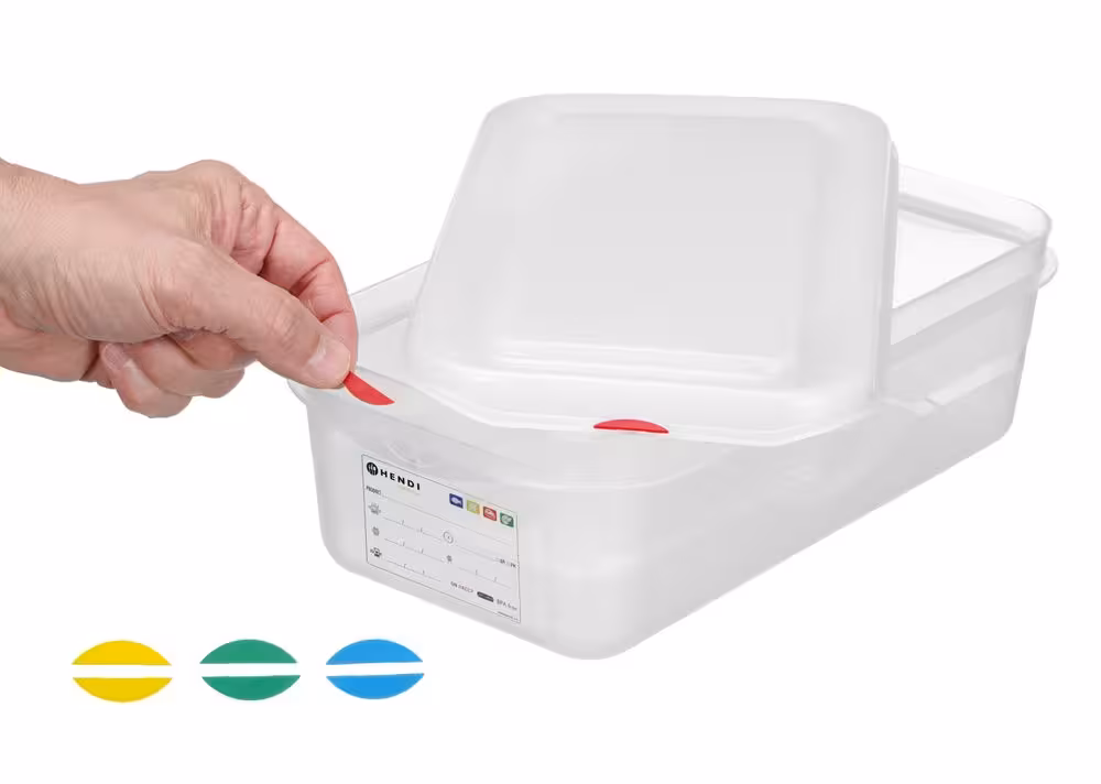 Bac 1/4 polypropylène, , 1/4, 2, Transparent - équipement professionnel, vue détaillée