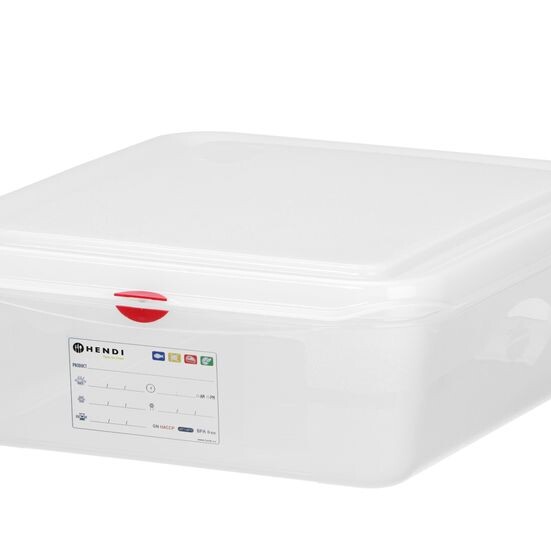 Bac 1/2 polypropylène,  ,  1/2,  6,  Transparent - professionnel professionnel de qualité