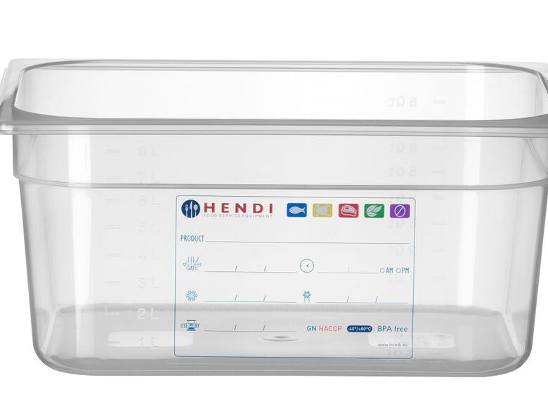 Bac Gastronorme 1/2, , 1/2, 9, Transparent - restauration professionnel de qualité