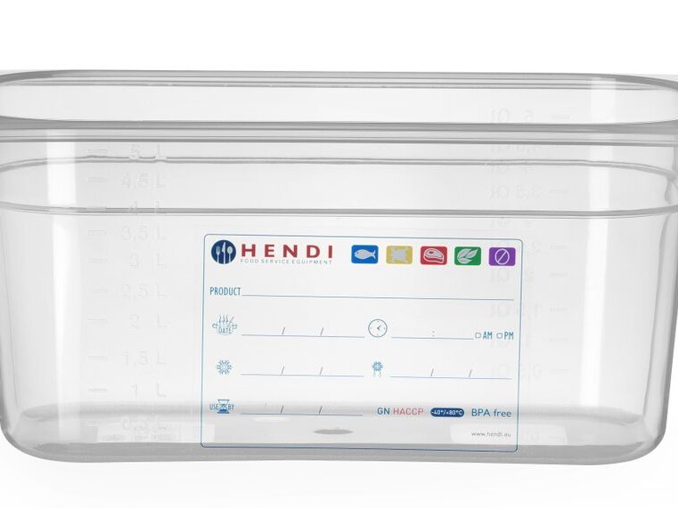 Bac Gastronorme 1/3,  ,  1/3,  5,  Transparent - restauration professionnel de qualité