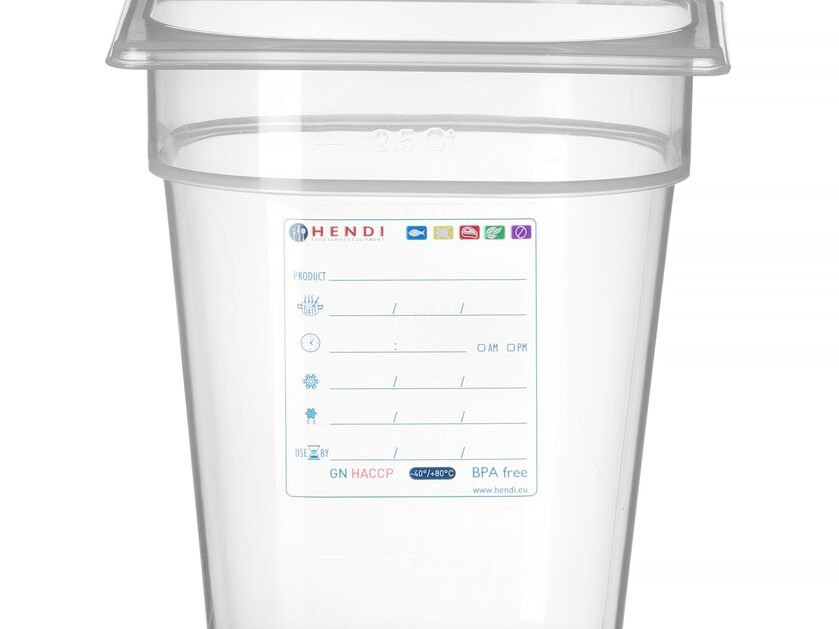 Bac Gastronorme 1/6, , 1/6, 3, Transparent - cuisine professionnel de qualité