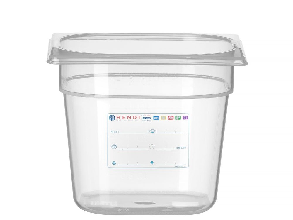 Bac Gastronorme 1/6,  ,  1/6,  2,  Transparent - cuisine professionnel de qualité