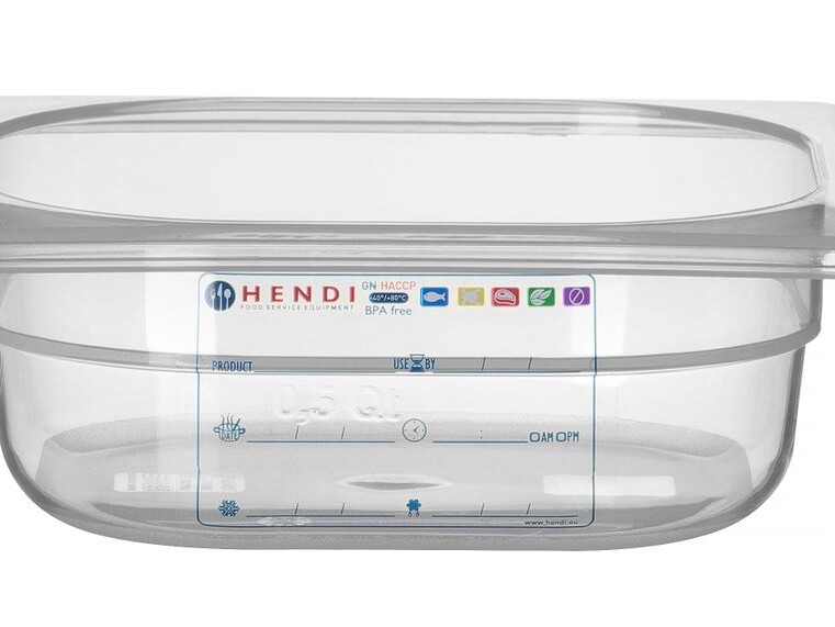 Bac Gastronorme 1/6,  ,  1/6,  ,  Transparent - professionnel professionnel de qualité