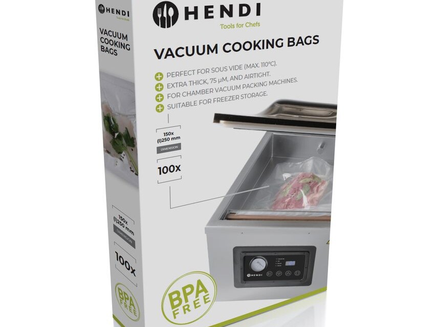 Sacs de cuisson sous vide,  ,  100 u.,  250x150mm - cuisine professionnel de qualité