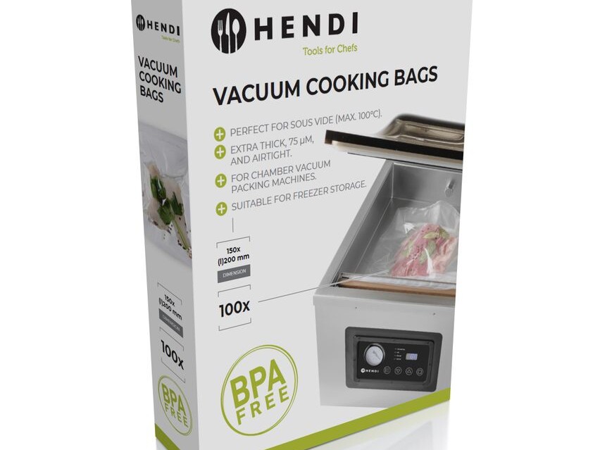Sacs de cuisson sous vide,  ,  100 u.,  200x150mm - équipement professionnel de qualité