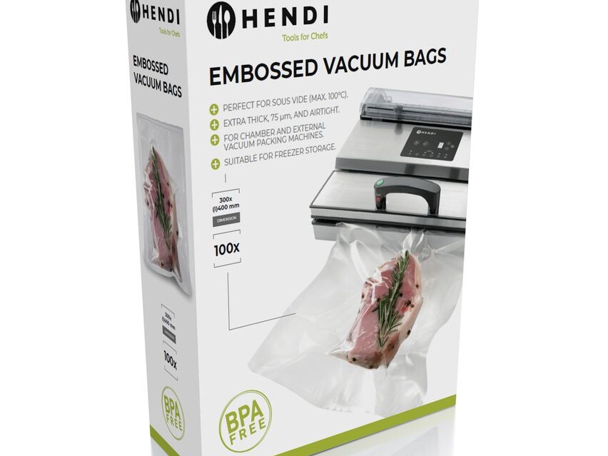 Sacs sous vide gaufrés, , 100 u., 300x400mm - cuisine professionnel de qualité