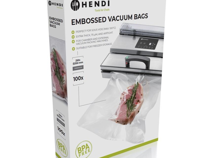 Sacs sous vide gaufrés, , 100 u., 250x350mm - équipement professionnel de qualité