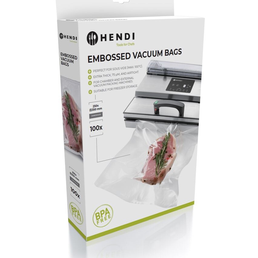 Sacs sous vide gaufrés,  ,  100 u.,  250x350mm - équipement professionnel de qualité