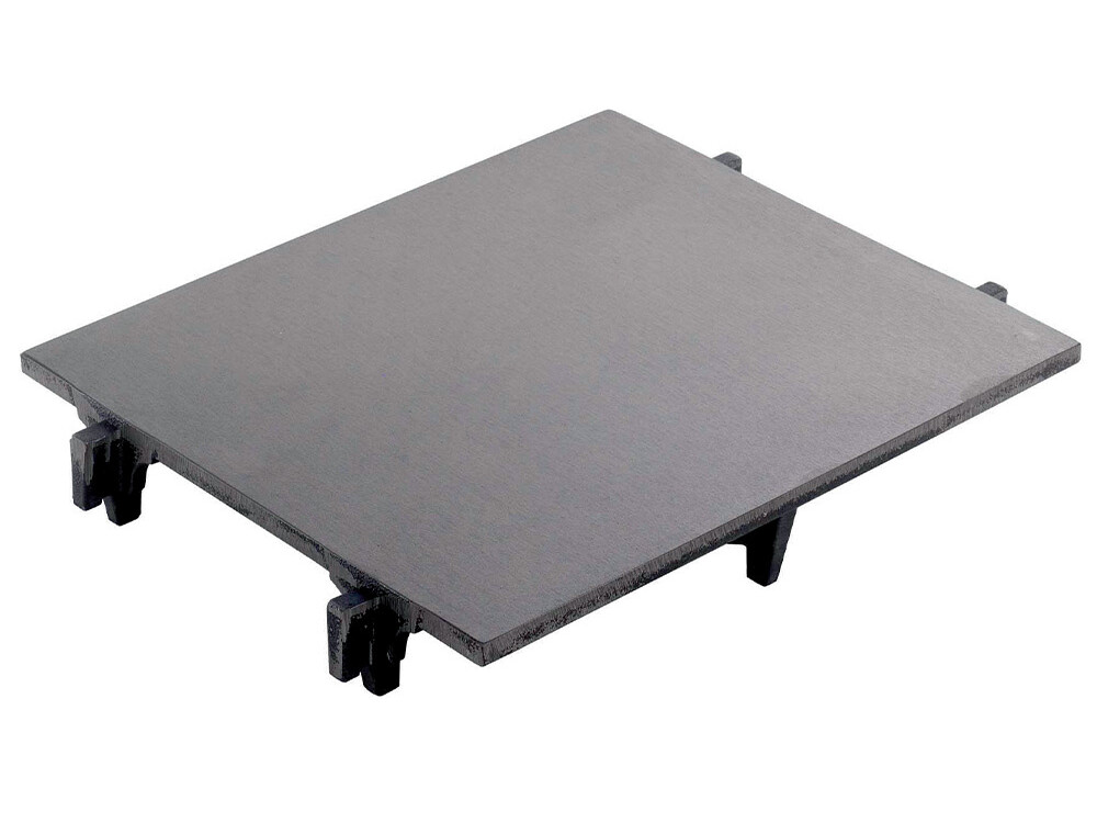 Plaque lisse coupe-feu,  1 feu - cuisine professionnel de qualité