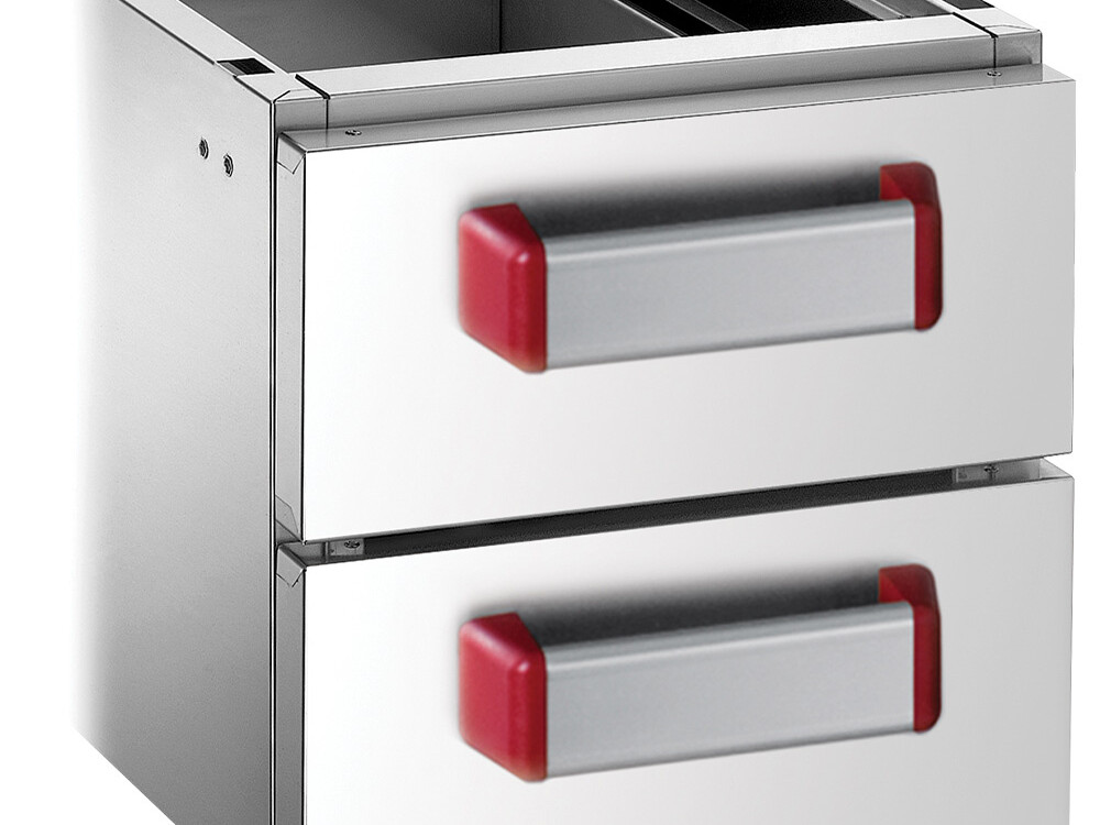 Ensemble 2 tiroirs 2/1 (h.100 mm) - équipement professionnel de qualité