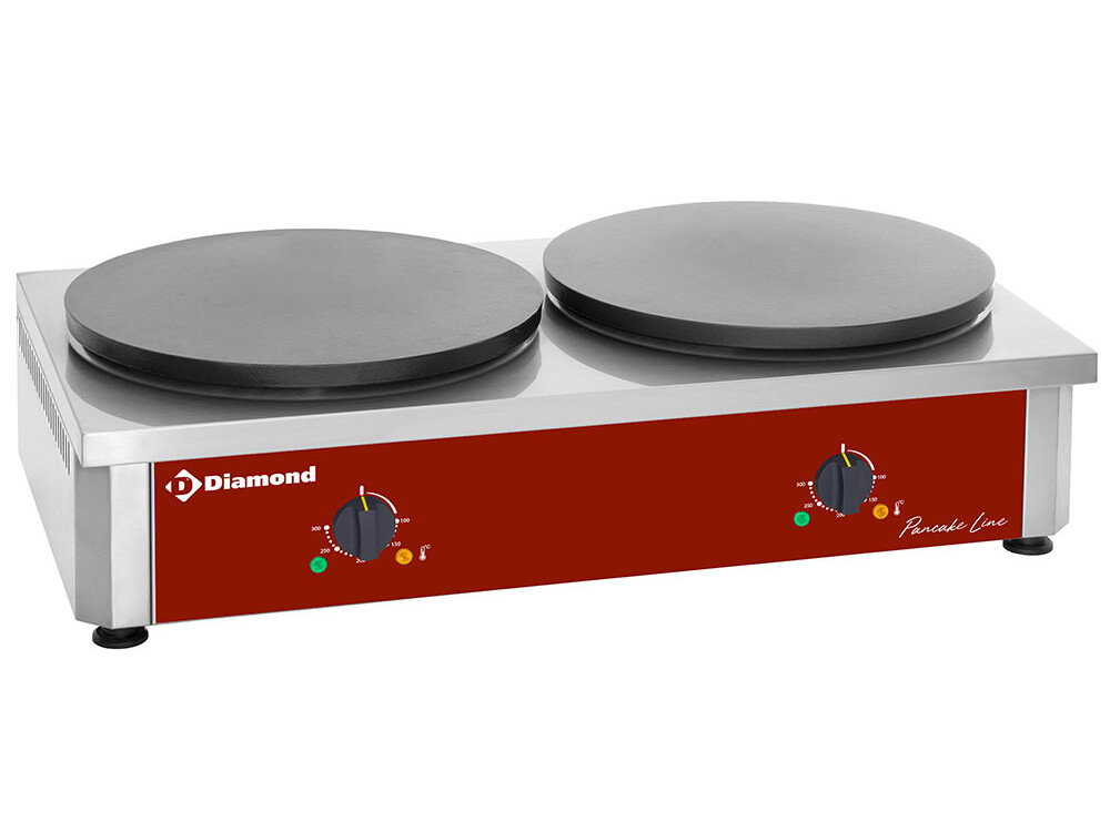 Crêpière double haut rendement,  électrique,  Ø 400 