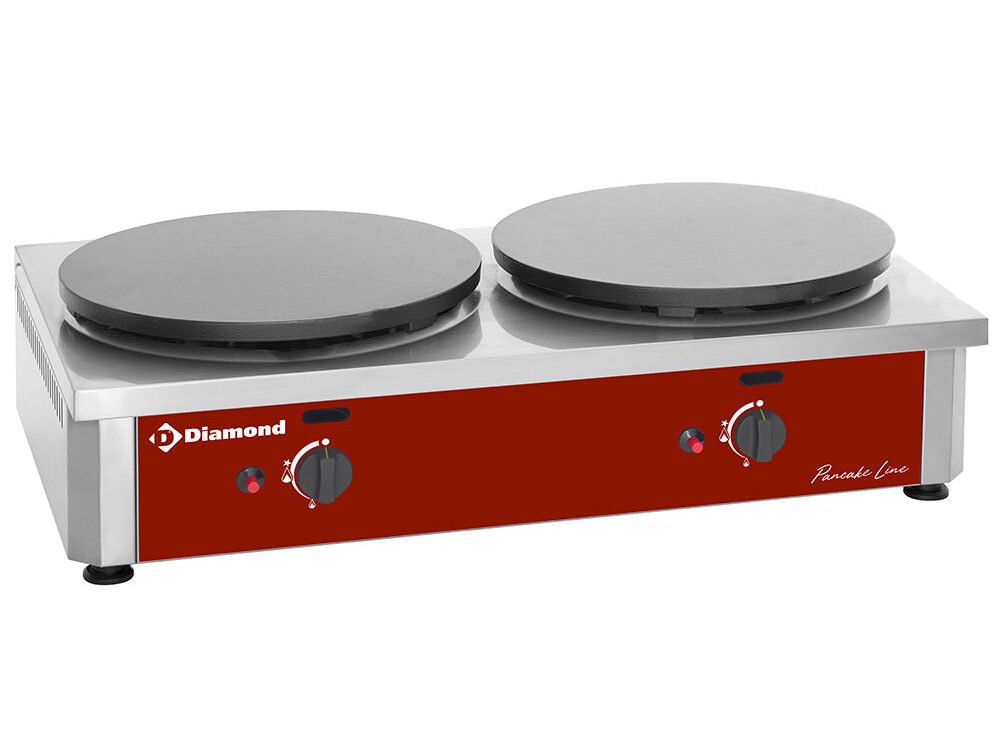 Crêpière double haut rendement, gaz, Ø 400 mm