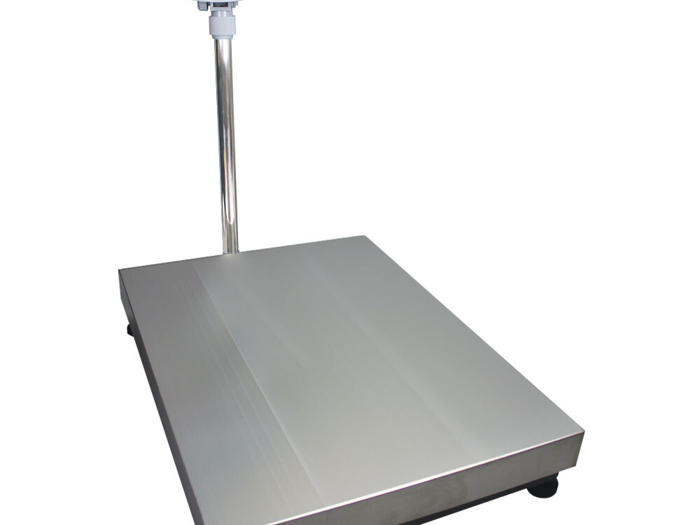 Bascule électronique inox avec colonne,  300Kg x 20g - professionnel professionnel de qualité