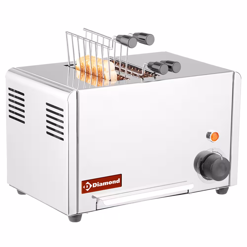 Toaster (croque-monsieur) électrique 2 pinces - Acier inox. - équipement professionnel de qualité
