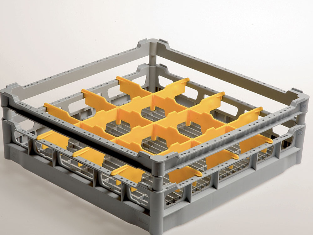 Panier 16 verres Ø 113 mm,  h130,  Polyprop. - professionnel professionnel de qualité