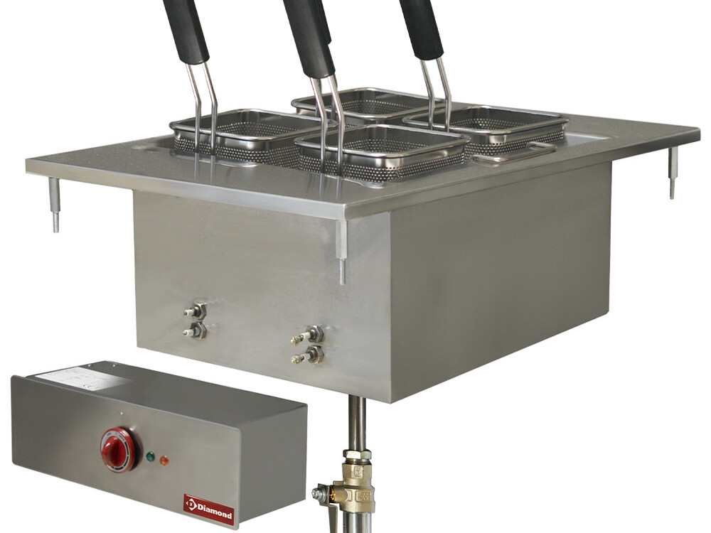 Cuiseur à pâtes électrique,  20 litres,  à encastrer - professionnel professionnel de qualité