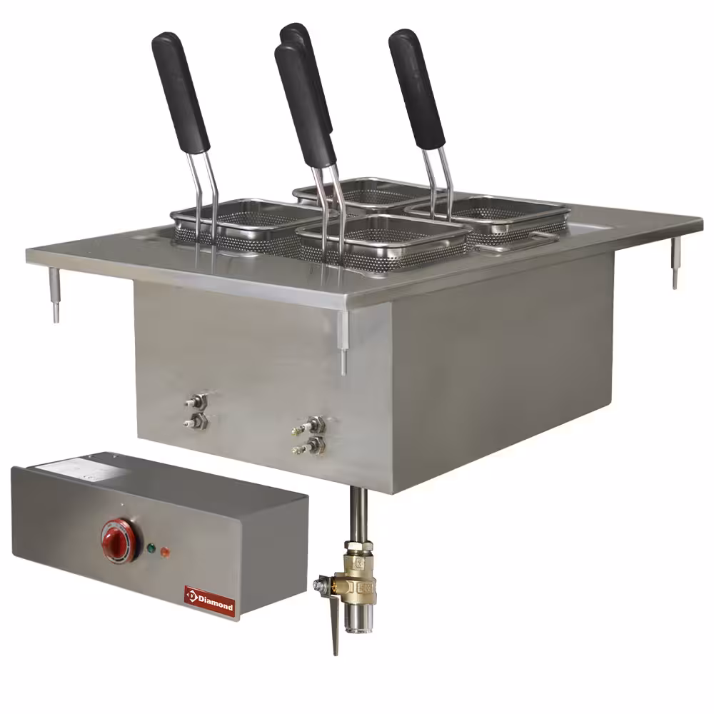 Cuiseur à pâtes électrique,  20 litres,  à encastrer - professionnel professionnel de qualité