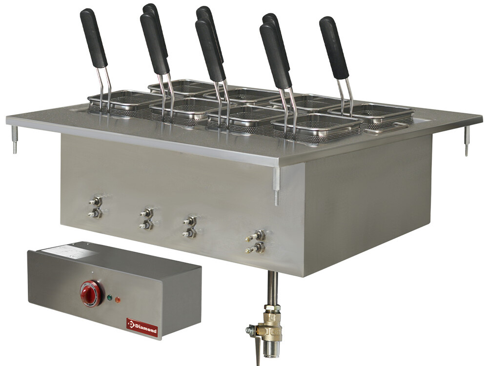 Cuiseur à pâte électrique,  40 litres,  à encastrer - restauration professionnel de qualité