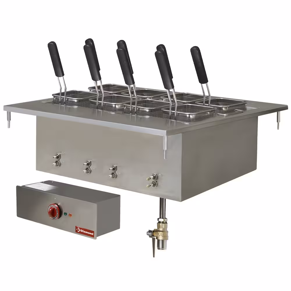 Cuiseur à pâte électrique,  40 litres,  à encastrer - restauration professionnel de qualité