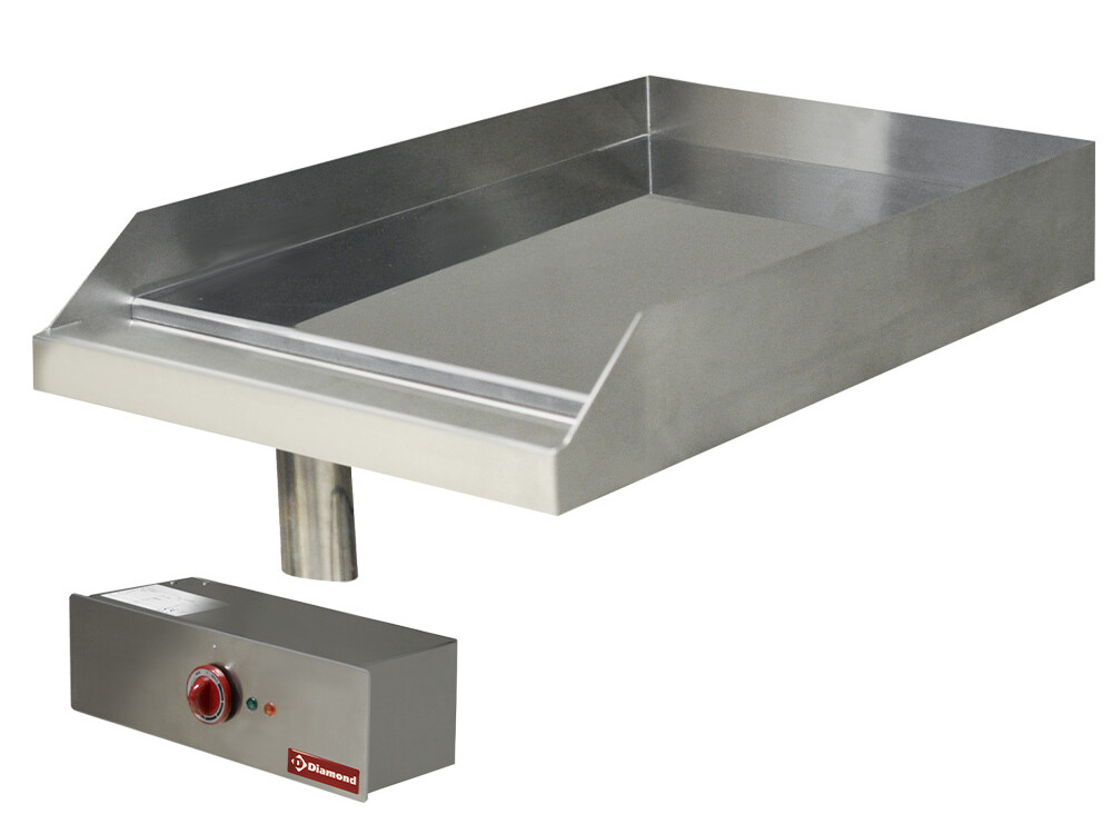 Plaque de cuisson lisse,  électrique,  chromée,  à enc... - équipement professionnel de qualité