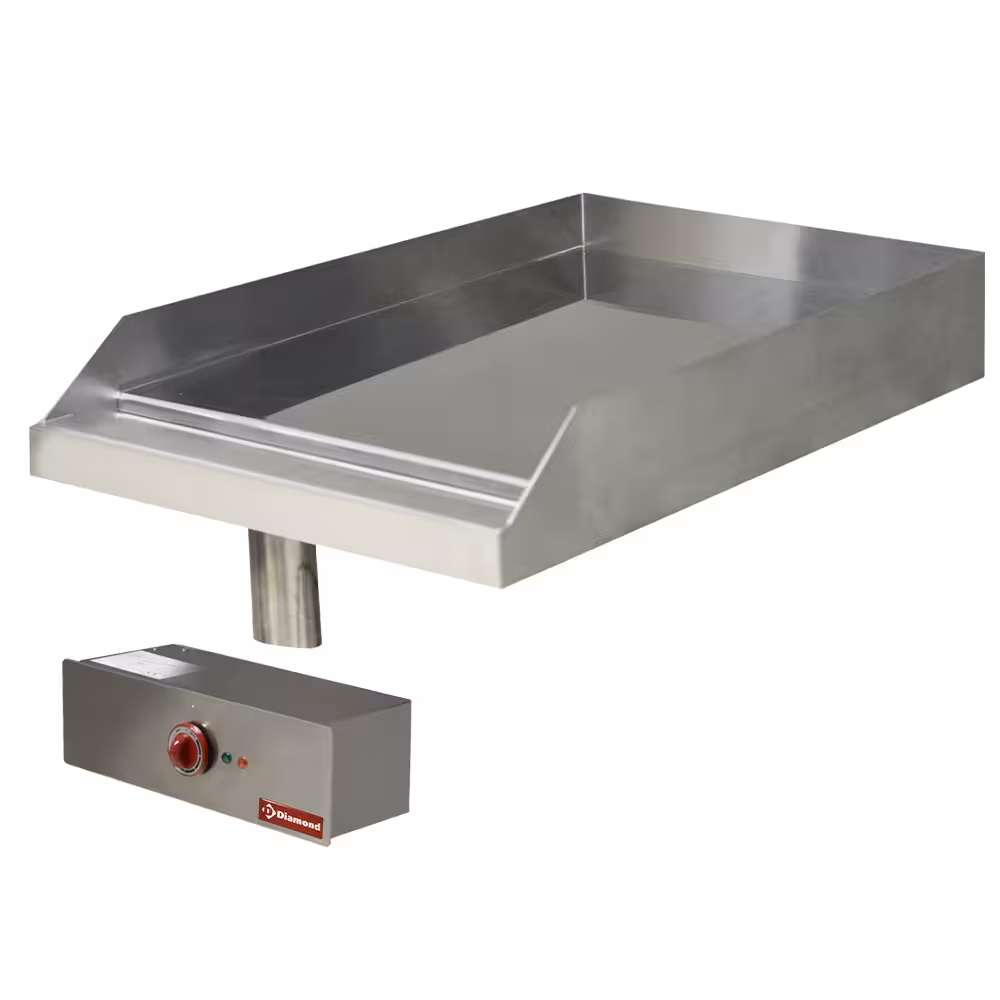 Plaque de cuisson lisse,  électrique,  chromée,  à enc... - équipement professionnel de qualité