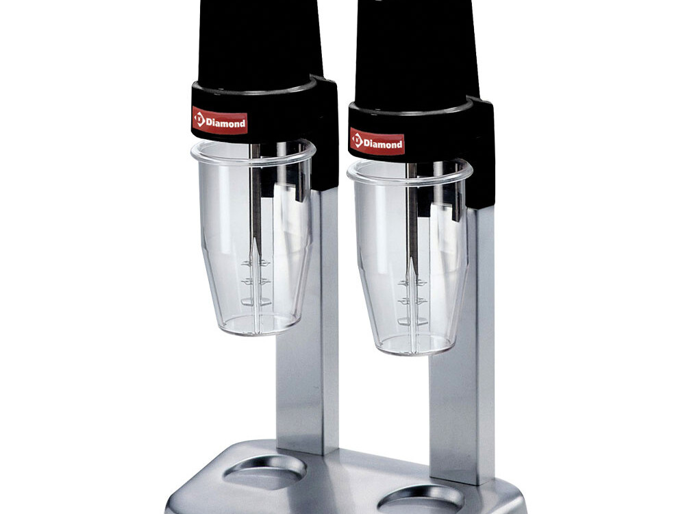Machine à milk-shake, 2 verres Lexan 2x 650 cl - cuisine professionnel de qualité