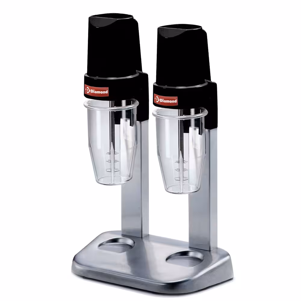 Machine à milk-shake,  2 verres Lexan 2x 650 cl - cuisine professionnel de qualité