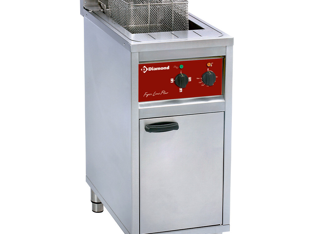 Friteuse électrique 16 lit. sur meuble, 4-8-12 Kw - restauration professionnel de qualité