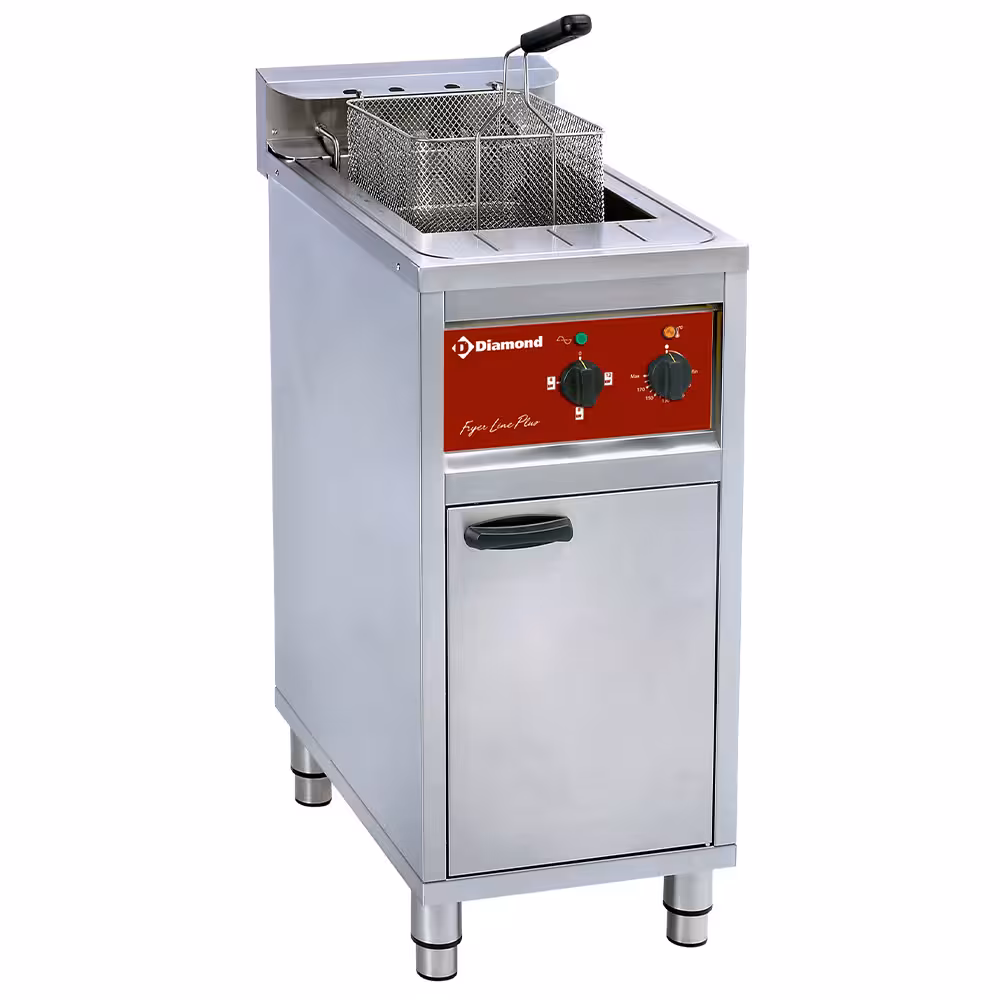 Friteuse électrique 16 lit. sur meuble,  4-8-12 Kw - restauration professionnel de qualité