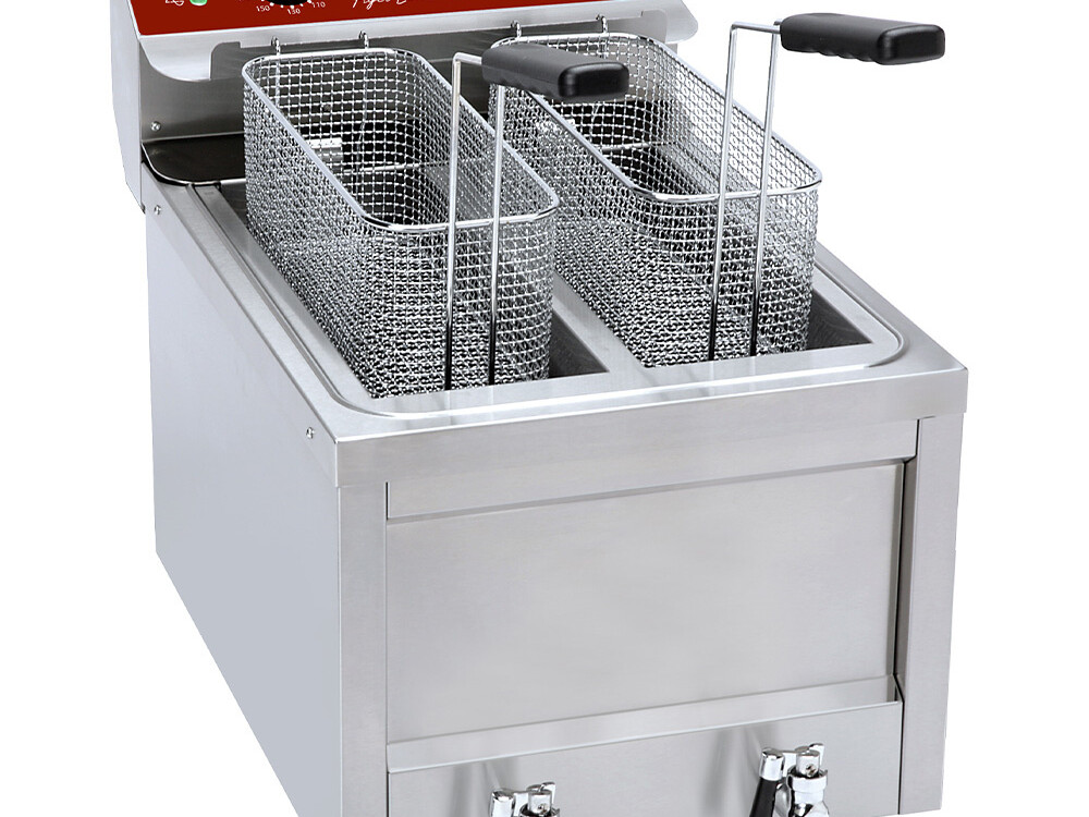 Friteuse électrique 2 x 8 Lit. - - équipement professionnel de qualité