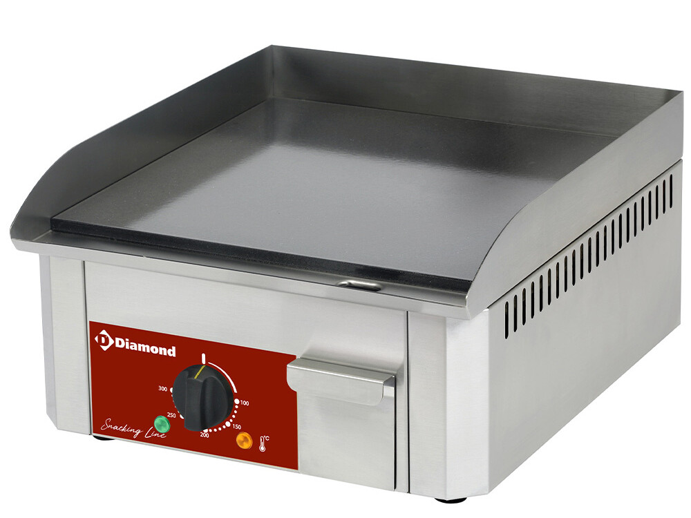 Plaque à snacker électrique, surface émaillée - restauration professionnel de qualité