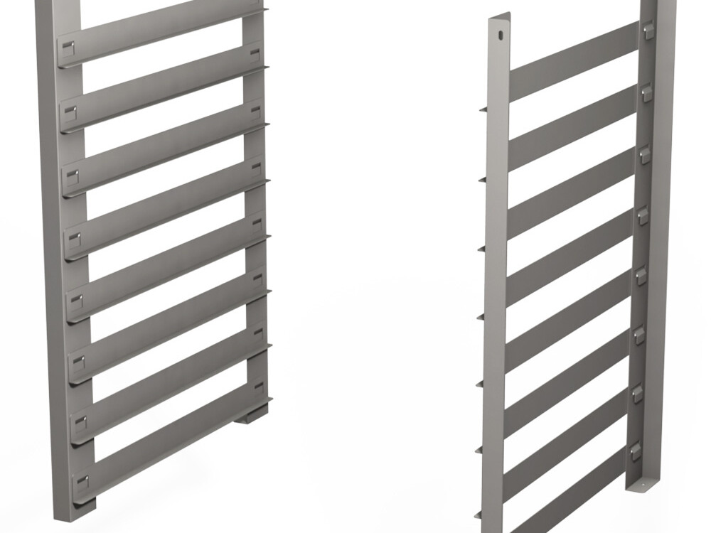 Structures à platines 8 niveaux, piètement 5x () - équipement professionnel de qualité