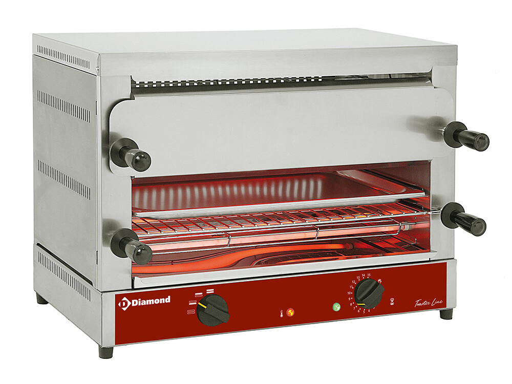 Toaster-salamandre 1/1 électrique,  2 étages (520x320),... - restauration professionnel de qualité