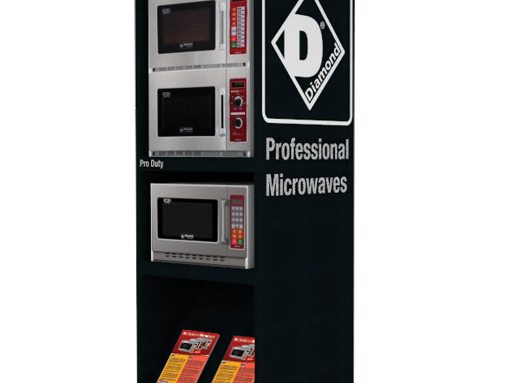 Meuble exposition 3 fours micro-ondes - - restauration professionnel de qualité