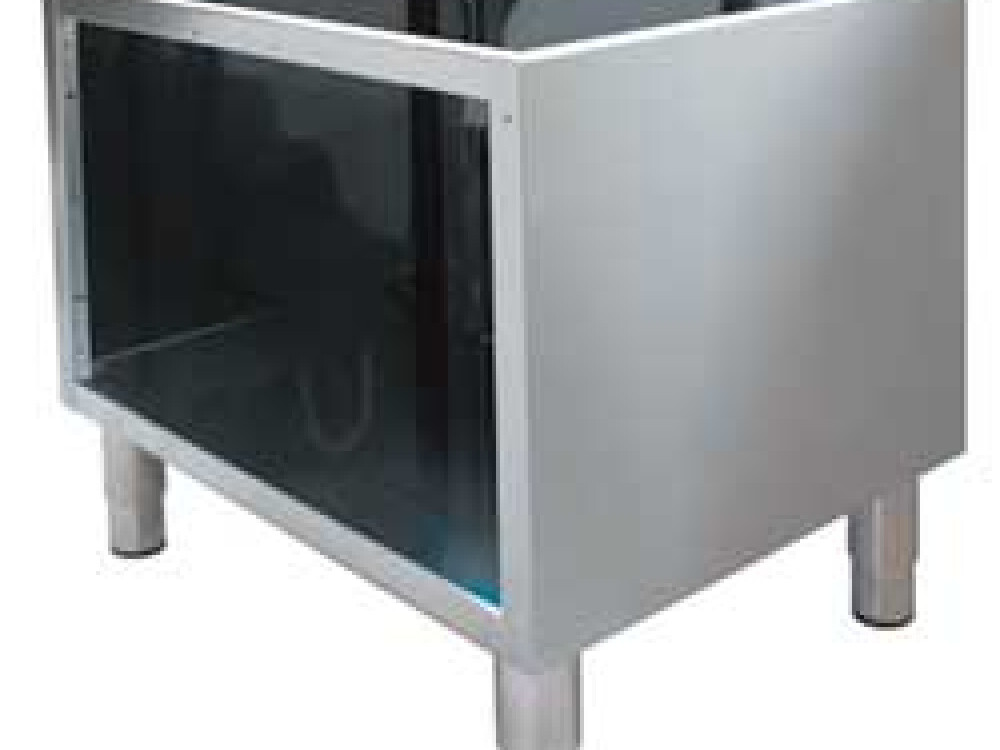 Soubassement ouvert en acier inox 304 - restauration professionnel de qualité