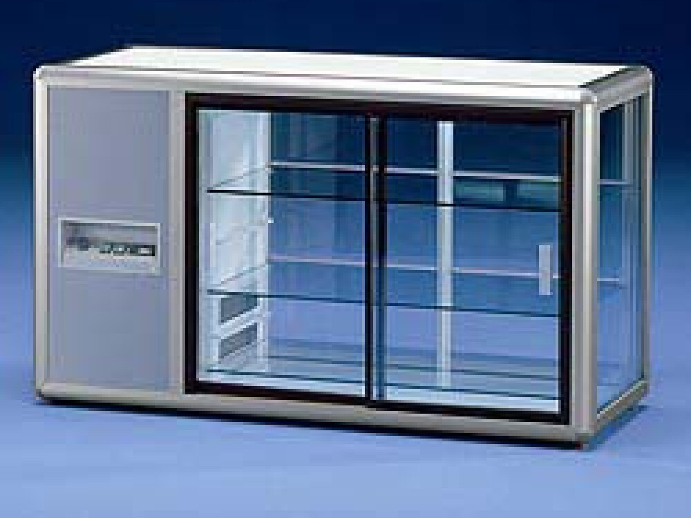 Vitrine réfrigérée,  3 faces vitrées - cuisine professionnel de qualité