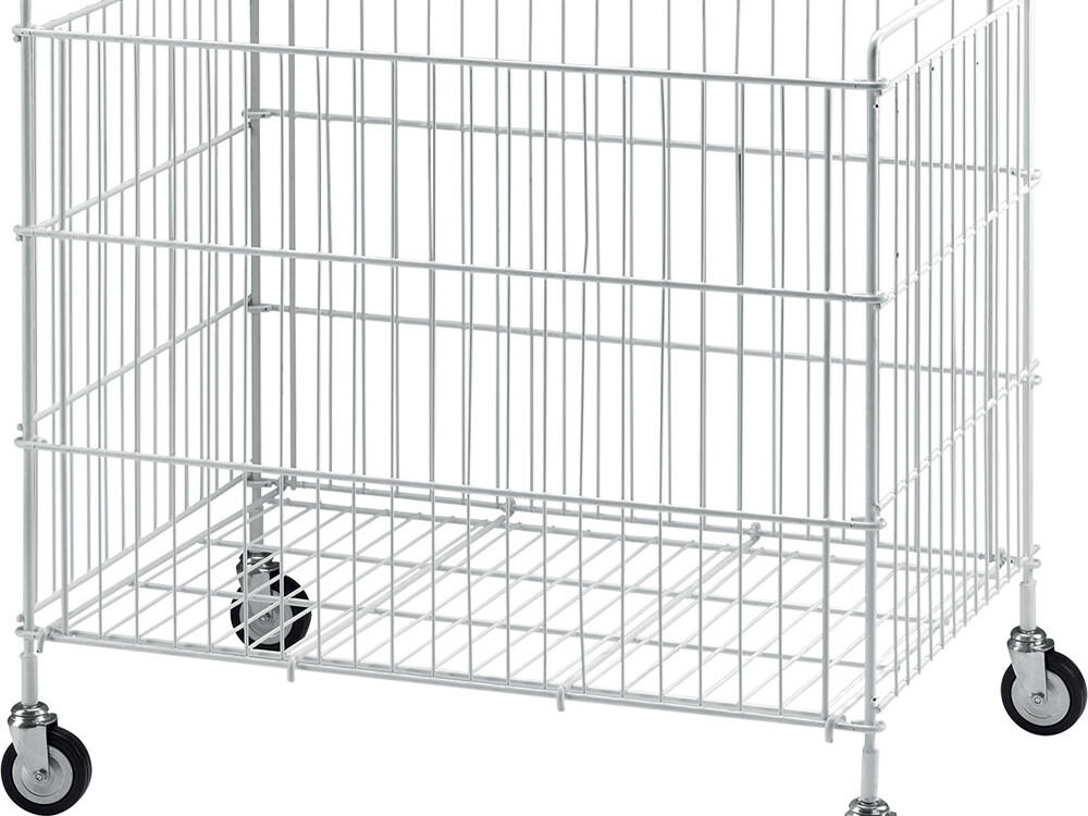 Panier à linge sur roulettes,  pliant - restauration professionnel de qualité