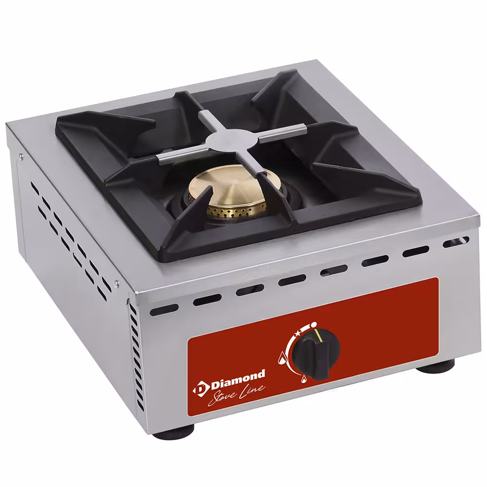 Réchaud de table 1 feu vif (7 kW) - professionnel professionnel de qualité