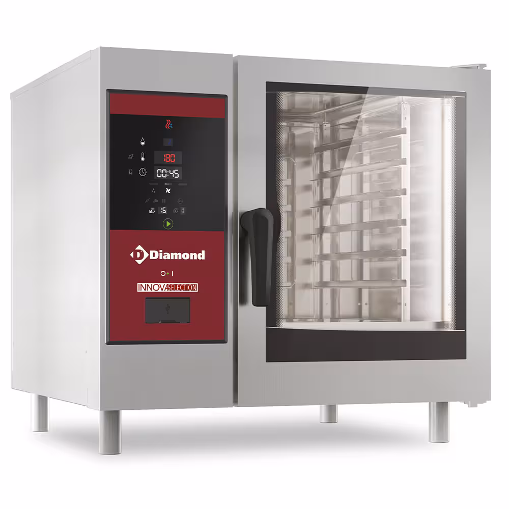 Four gaz vapeur boiler et convection 6x 1/1+ Cleaning - équipement professionnel de qualité